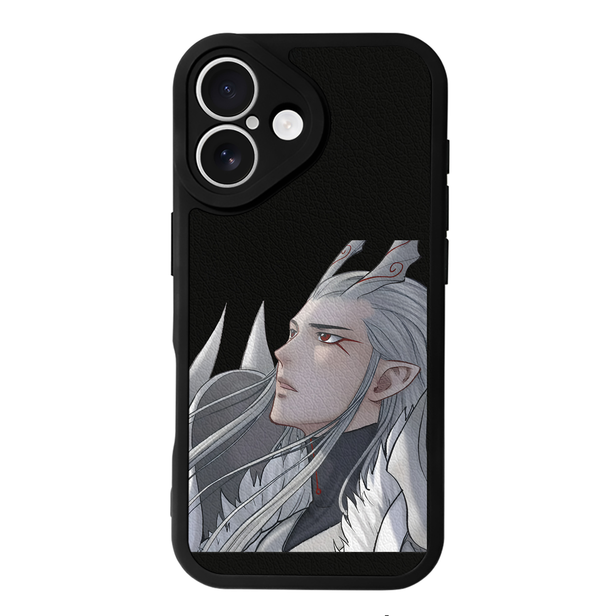 （画像用） Ne Zha 2 ナタ 魔童の大暴れ 【iPhone 16シリーズ対応】シリコンスマホケース（レザー調） 材質：シリコン